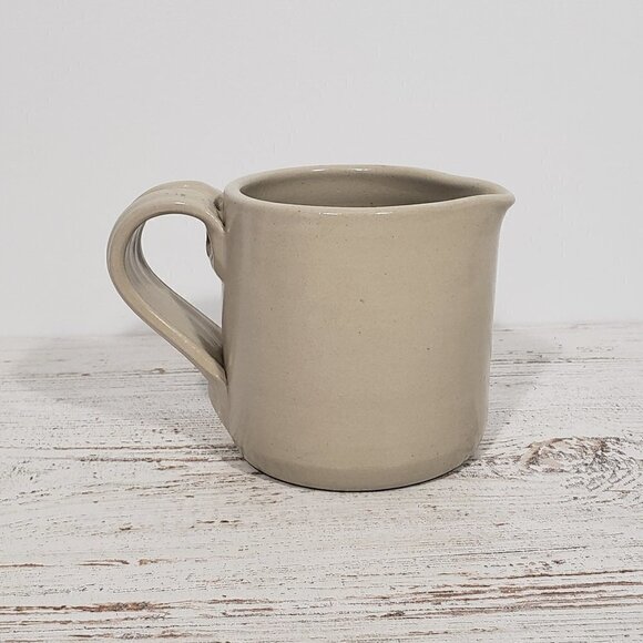 Casey Pottery Marshall TX Stoneware Creamer Handpainted Floral Heart Wreath - Picture 5 of 5